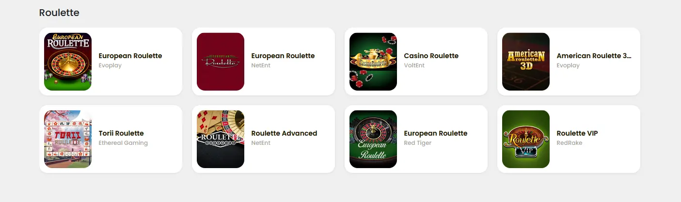 Roulette-Tisch im Orozino Casino